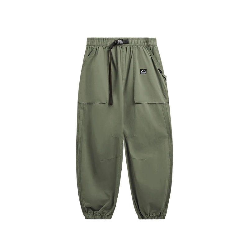 Elastic Waist Cargo Jogger Pants