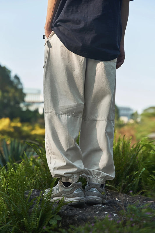Elastic Waist Cargo Jogger Pants