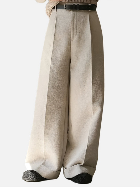 Cozy Wool Wide Leg Pants