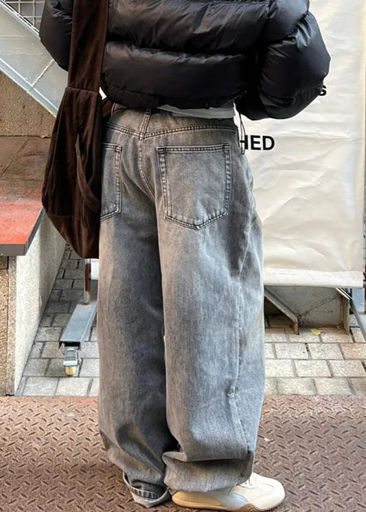 Vintage Denim Wide Leg Trousers