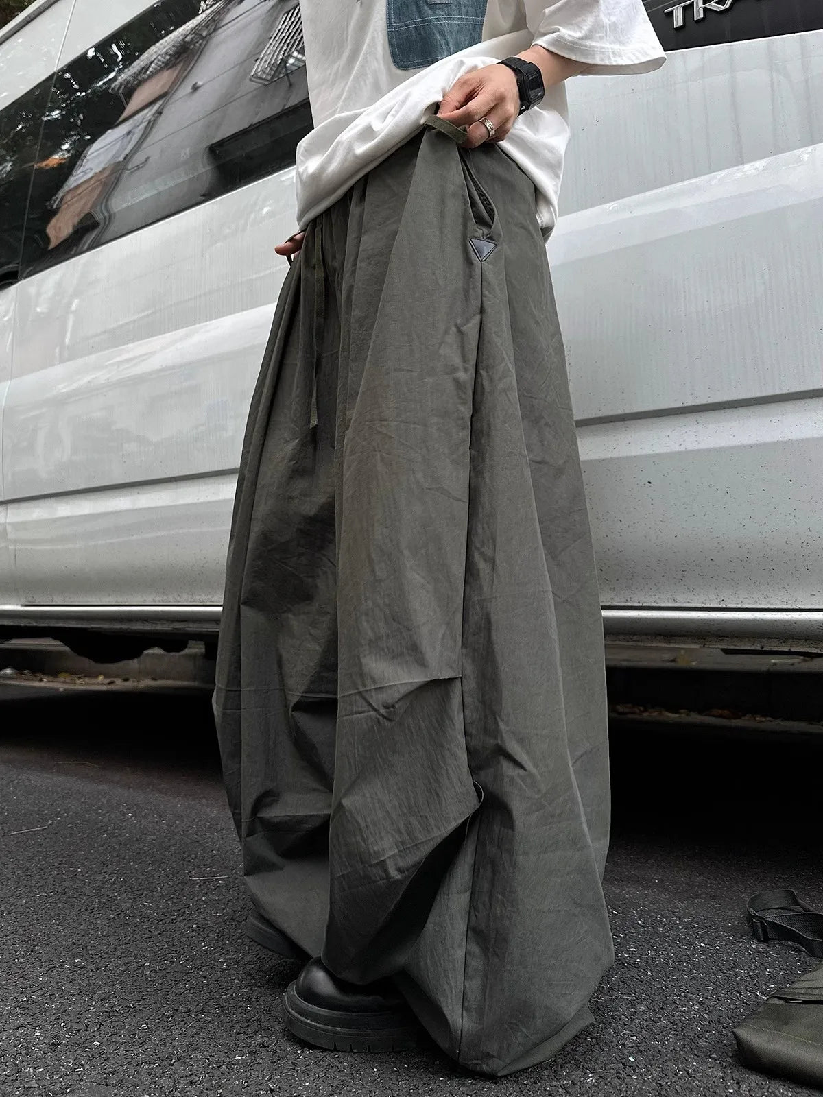 Flowy Wide Leg Elastic Waist Pants