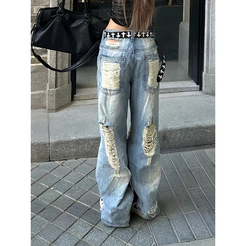 Vintage High Waist Blue Jeans