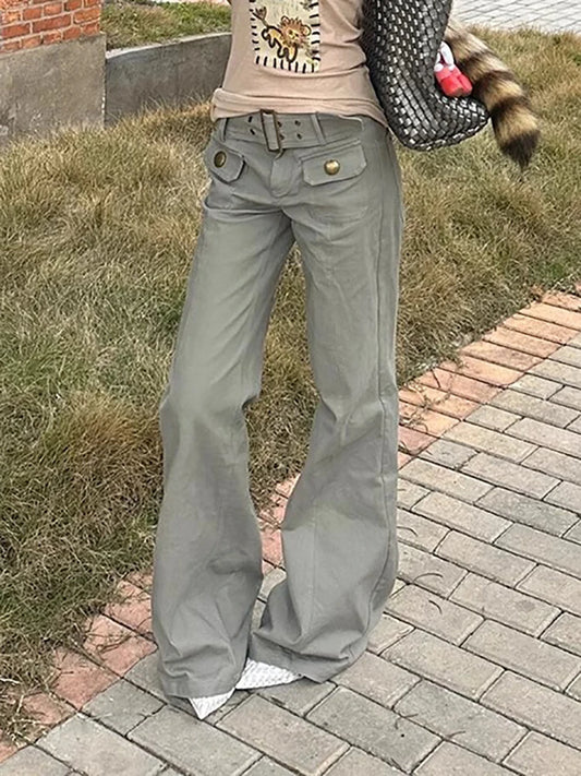 High Flared Pants England Style Pants