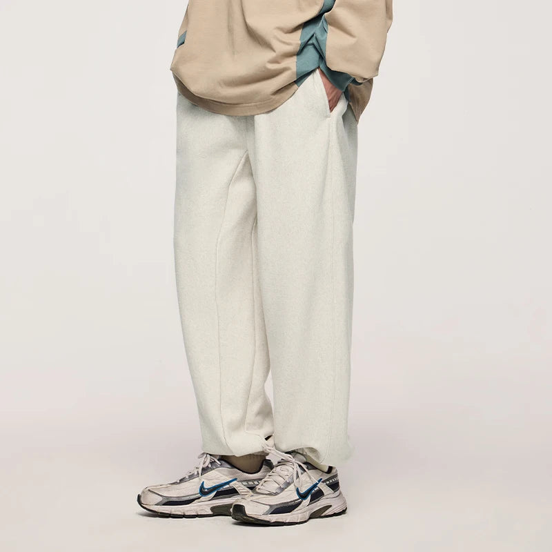 Solid Classic Fleece Joggers Winter Pants