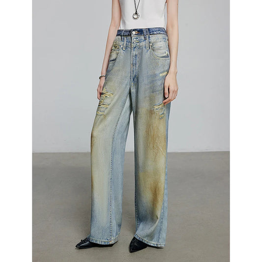 Stylish High Waist Skinny Denim Pants