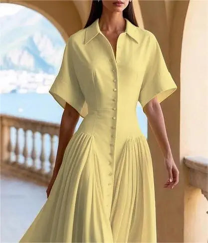 Elegant Summer Midi Dress with Shirt