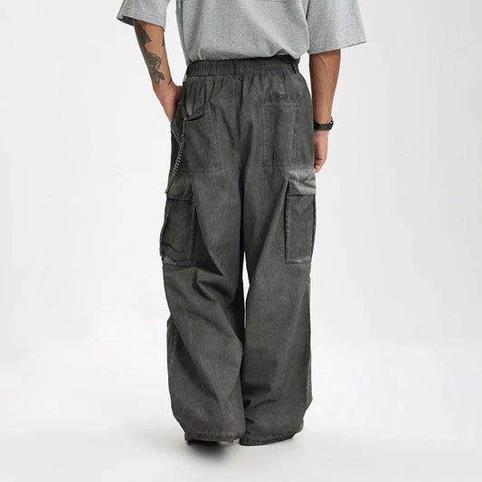 Vintage Heavy Washed Cargo Pants