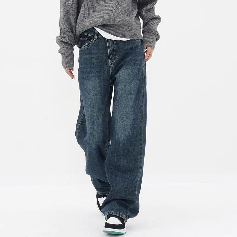 Vintage High-Waist Leg Jeans