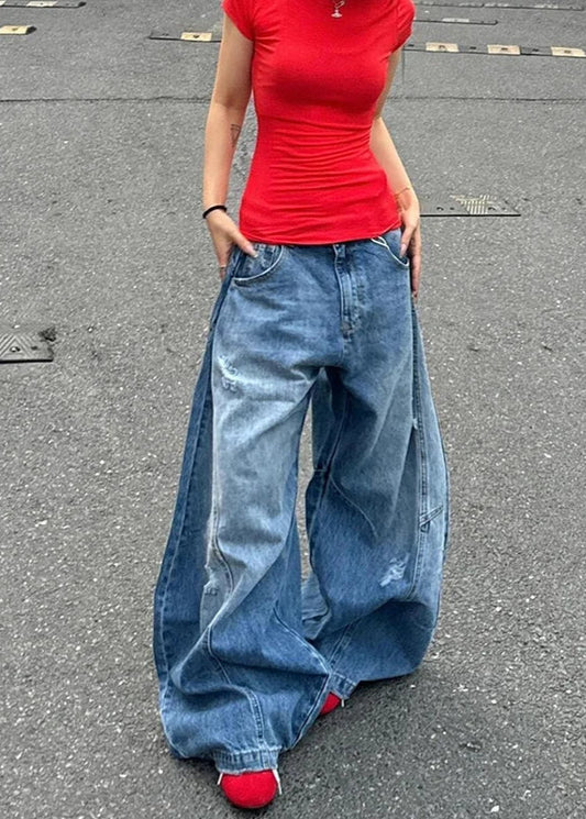 Vintage Oversize Y2K Blue Denim Jeans