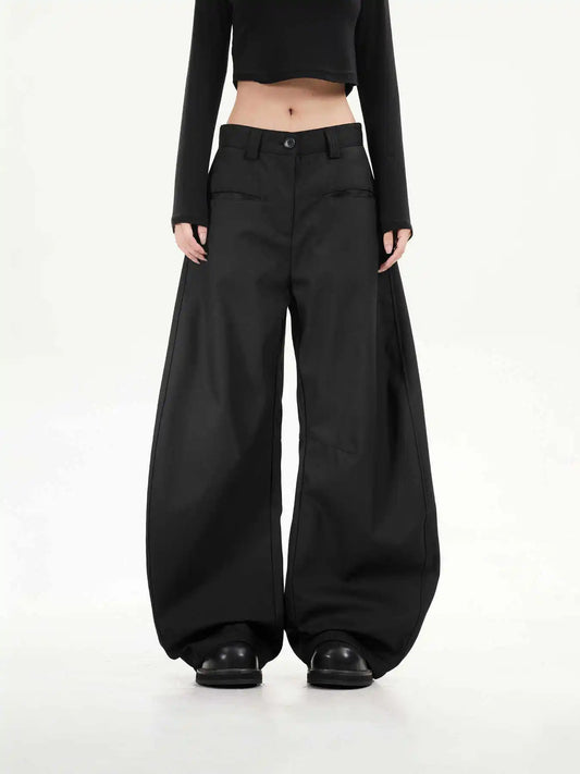Vintage Black Goth Oversize Wide Pants