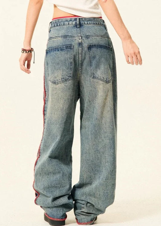 High Waist Baggy Retro Denim Jeans