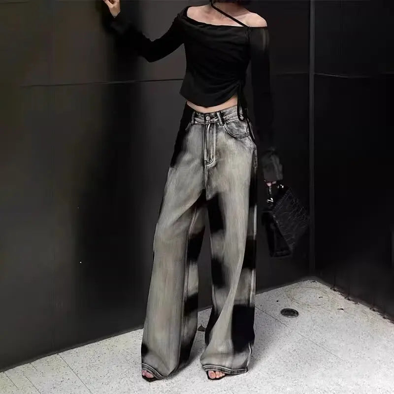 Stylish Vintage Tie Dye Jeans