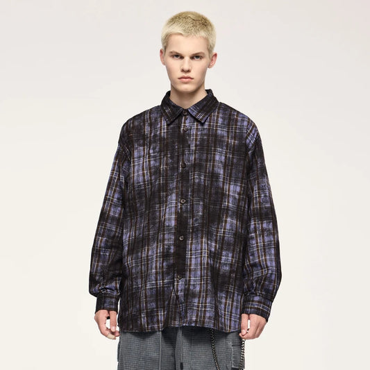 Plaid Checkered Loose Fit Wasteland Shirt