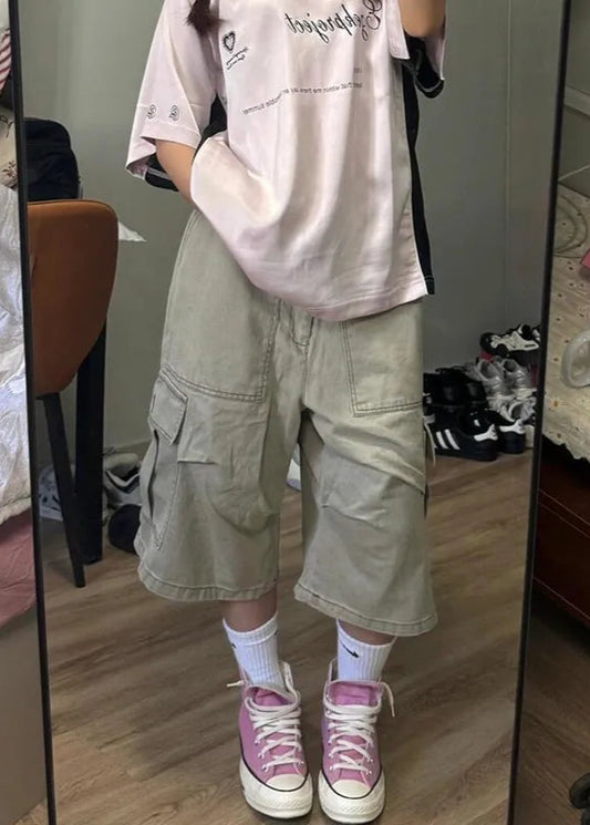 Vintage High Street Khaki Denim Jorts