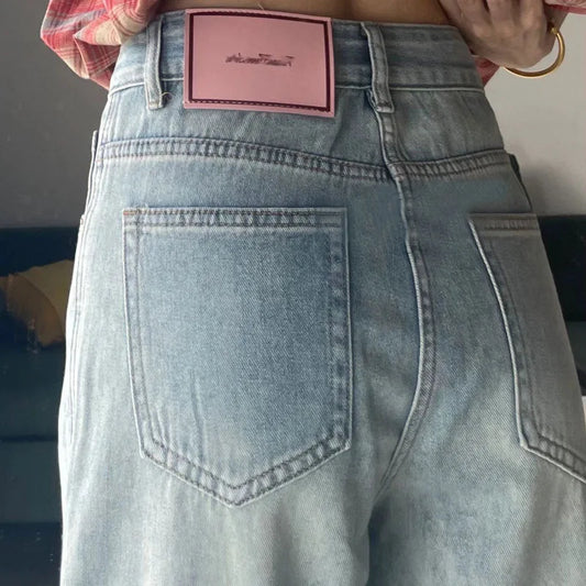 High Waist Wide Leg Vintage Jeans