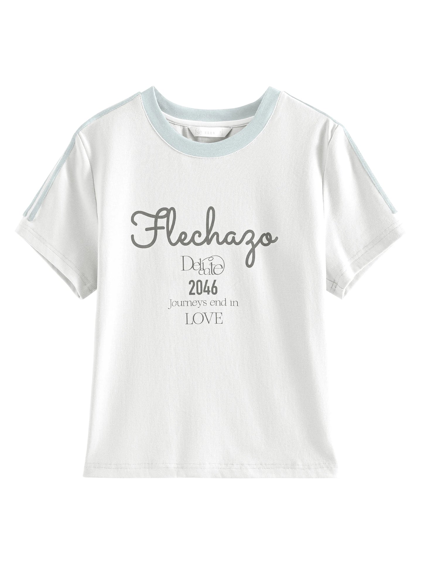 Sporty Summer Cropped Jersey Racerback T-Shirt