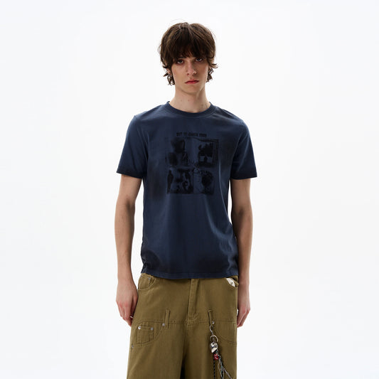 Retro Vintage Red Cotton T-Shirt