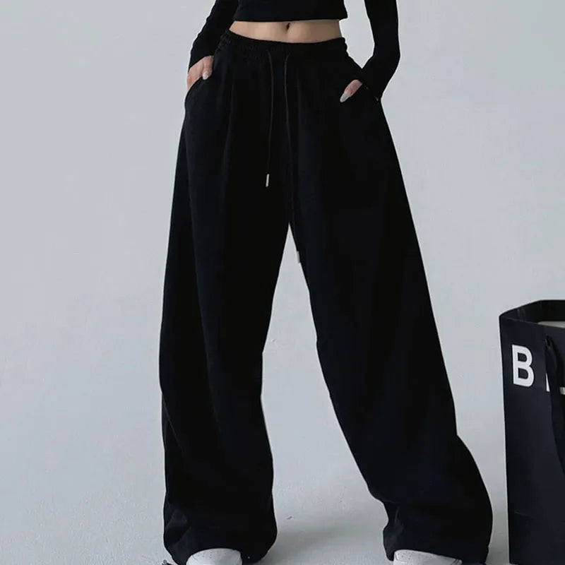 Vintage Wide Leg Drawstring Sweatpants