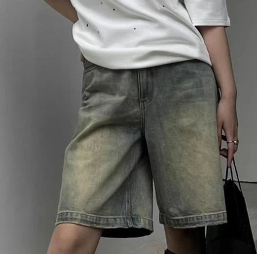 Chic High Waist Denim Shorts