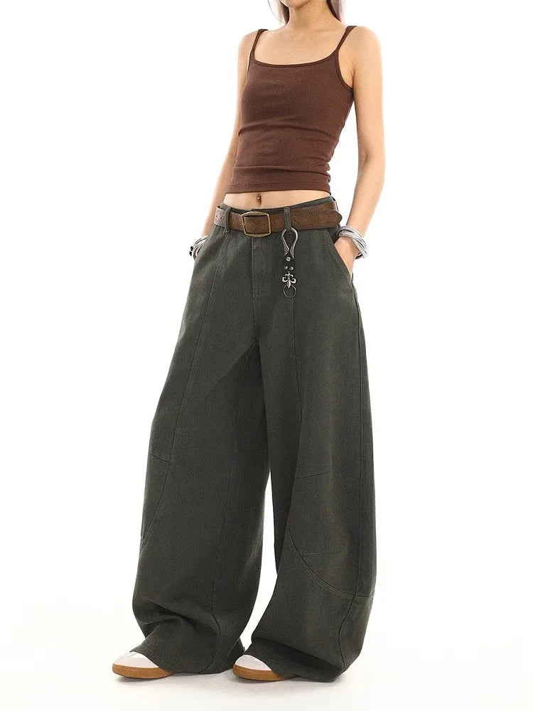 High Waist Vintage Baggy Wide Jeans