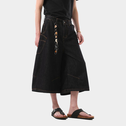 American Retro Loose Fit Cropped Jorts