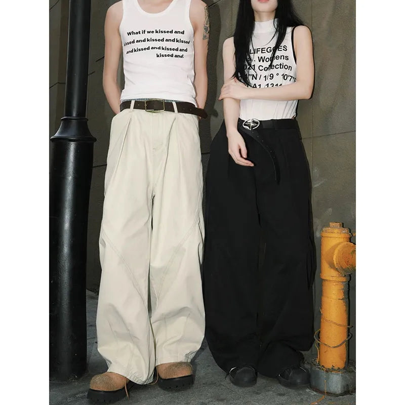 Black Slimming Wide Leg Pants