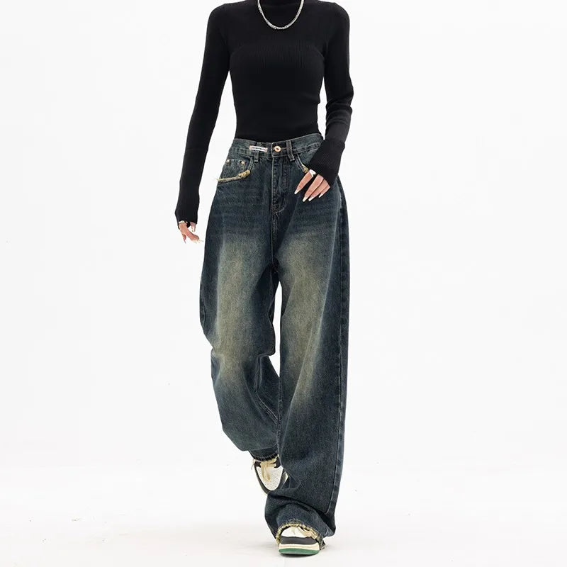 Vintage High Waist Wide Leg Jeans