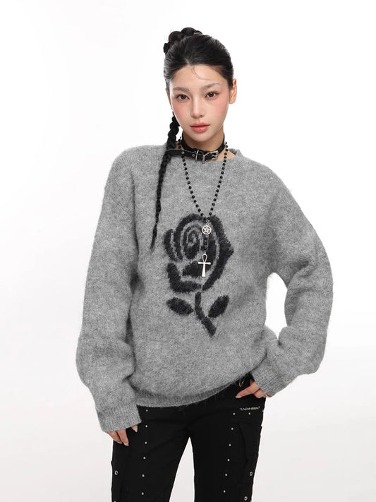 Cozy Knit Sweater Womens Autumn Pullover