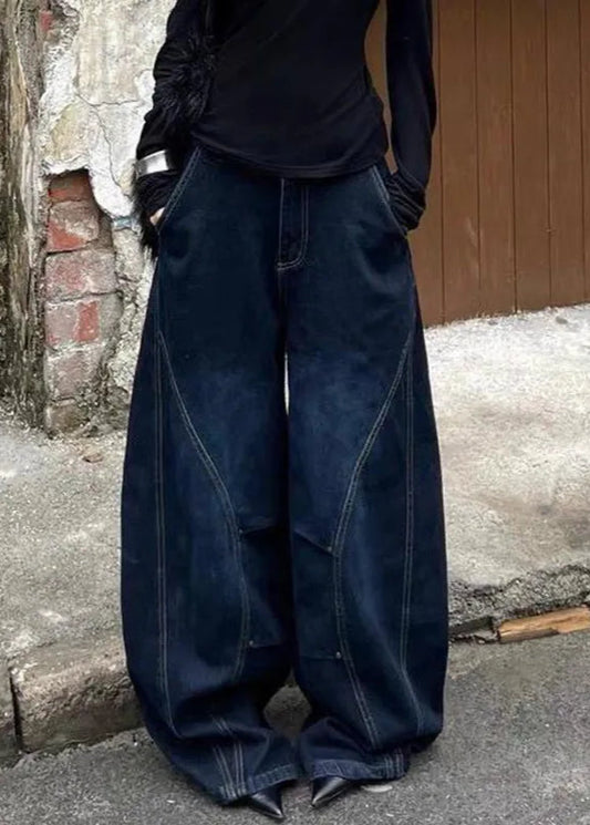 Baggy High Waist Blue Jeans