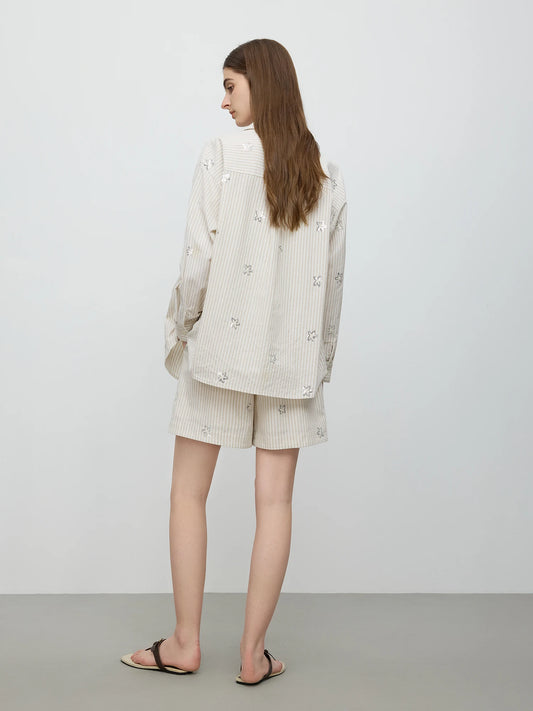 Effortless Elegance Resort Set Shorts Shirt