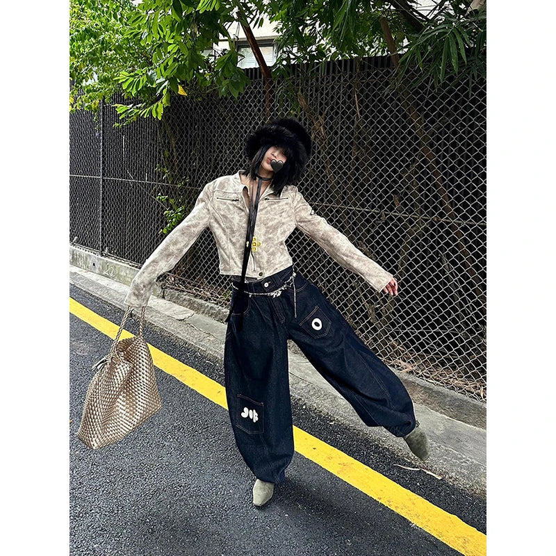 Retro 2000s Wide Leg Jeans