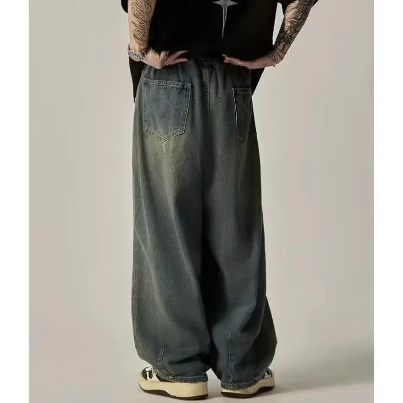American Style Loose Fit Wide Jeans