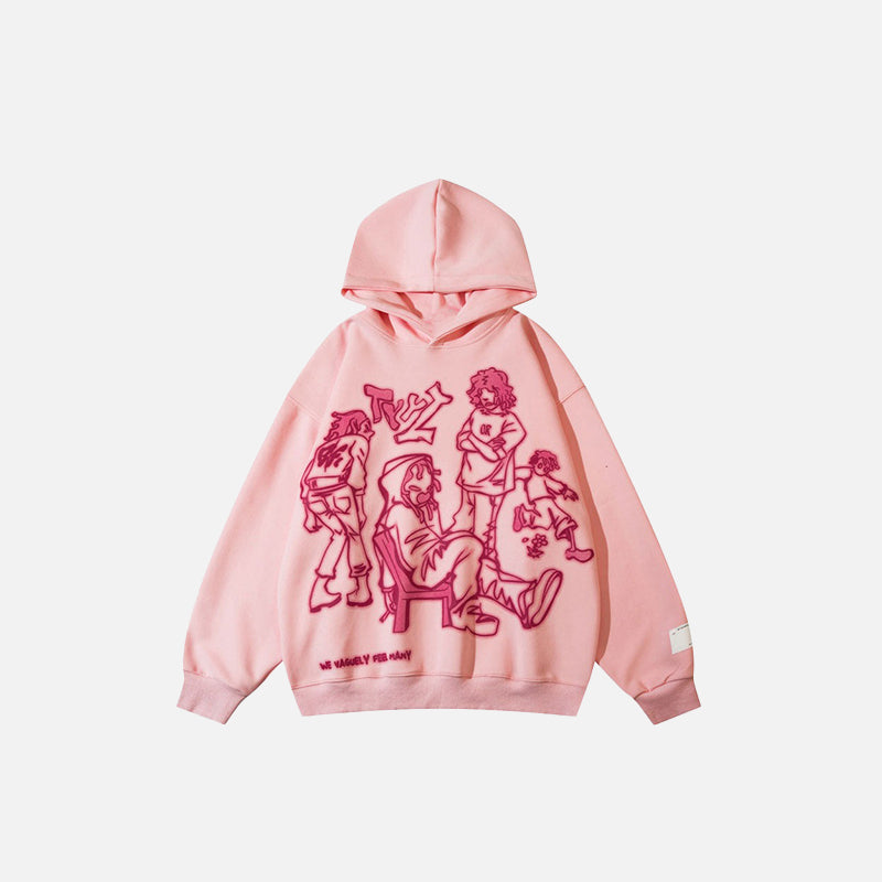 Youth life hoodie from in pink