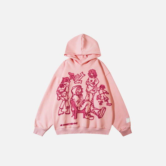 Youth life hoodie from in pink