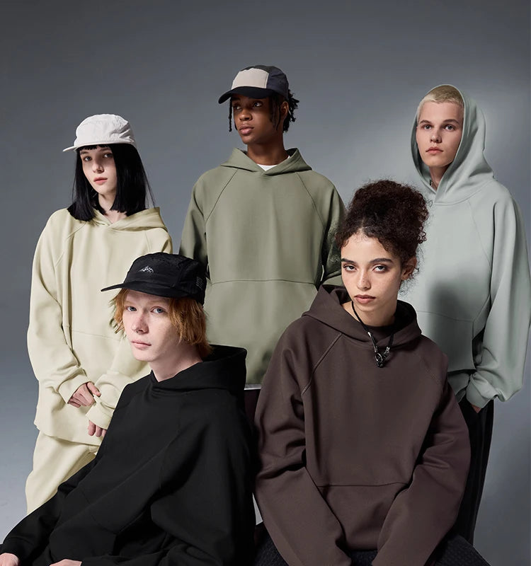 High-Quality Inflation Fleece Blank Hoodie