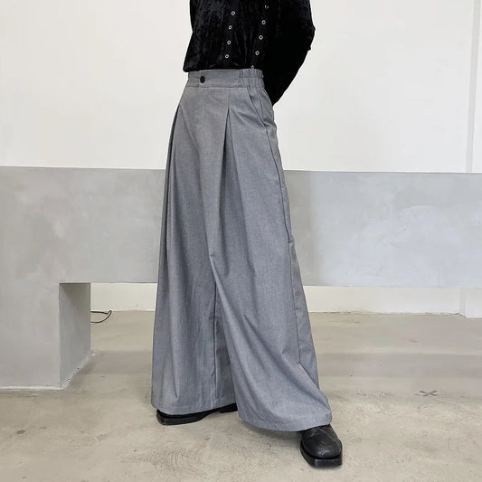 Vintage Casual Wide Leg Suit Pants