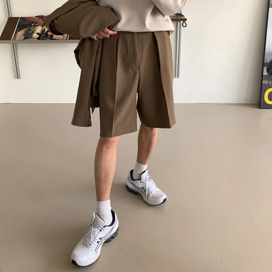 Wild Loose Solid Color Business Shorts