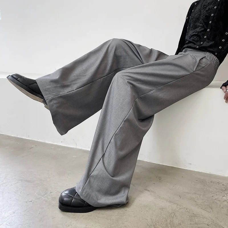 Vintage Casual Wide Leg Suit Pants