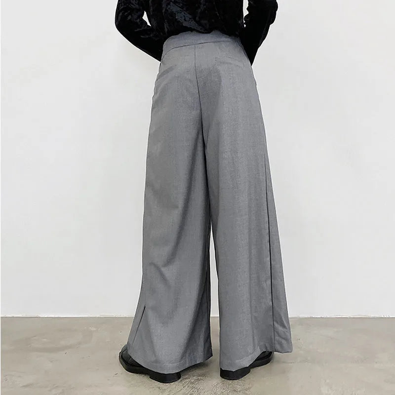 Vintage Casual Wide Leg Suit Pants