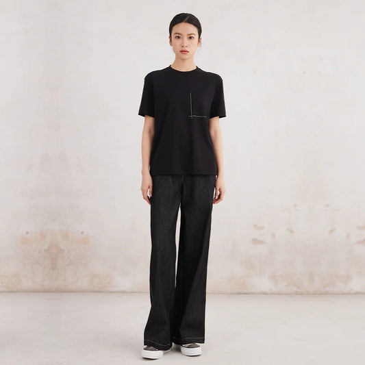 Premium White Long Staple Cotton T-Shirt