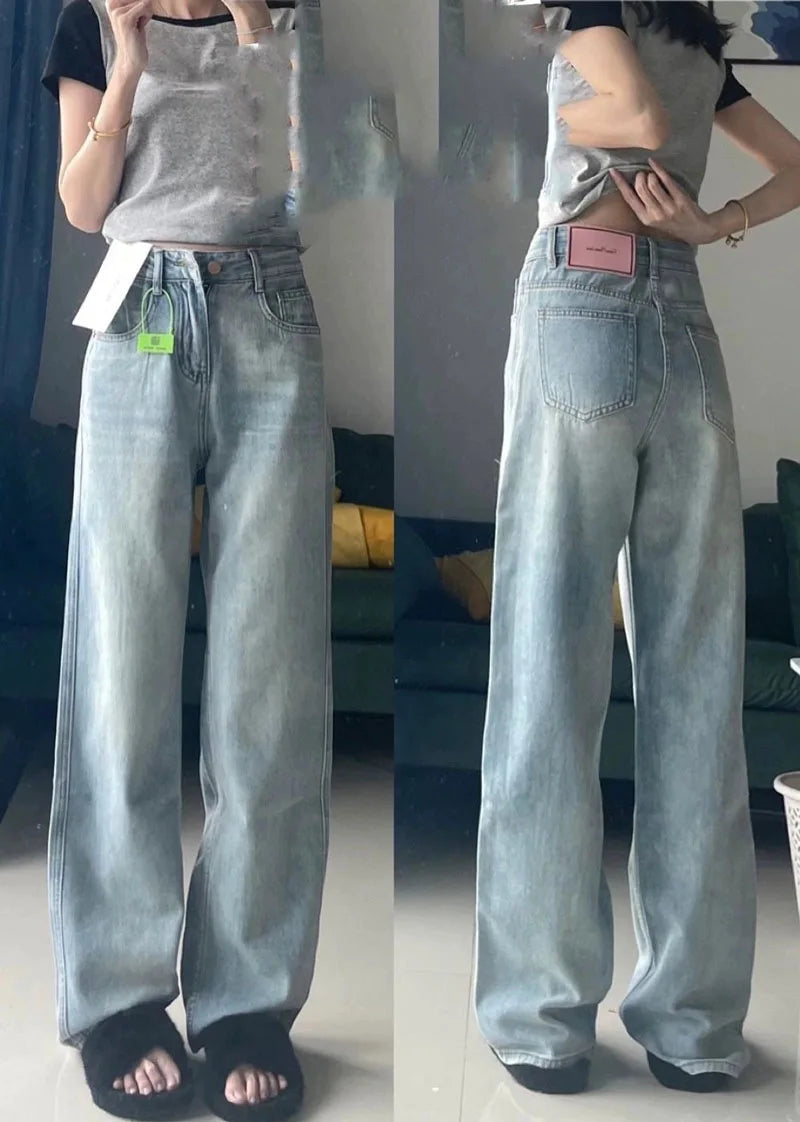 High Waist Wide Leg Vintage Jeans