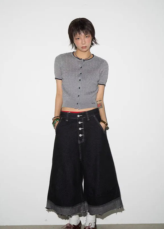 Vintage Black Baggy Y2K Gothic Jeans