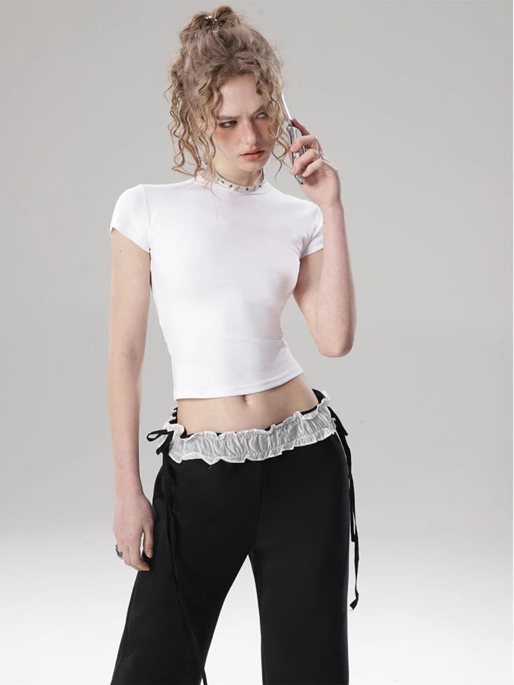 Minimalist Short Sleeve Womens Casual T-Shirt