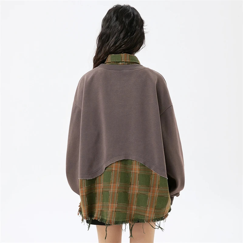 Youthful Off-Shoulder Sweatshirt
