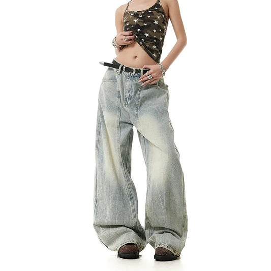 Blue Gradient Vintage High Waisted Jeans