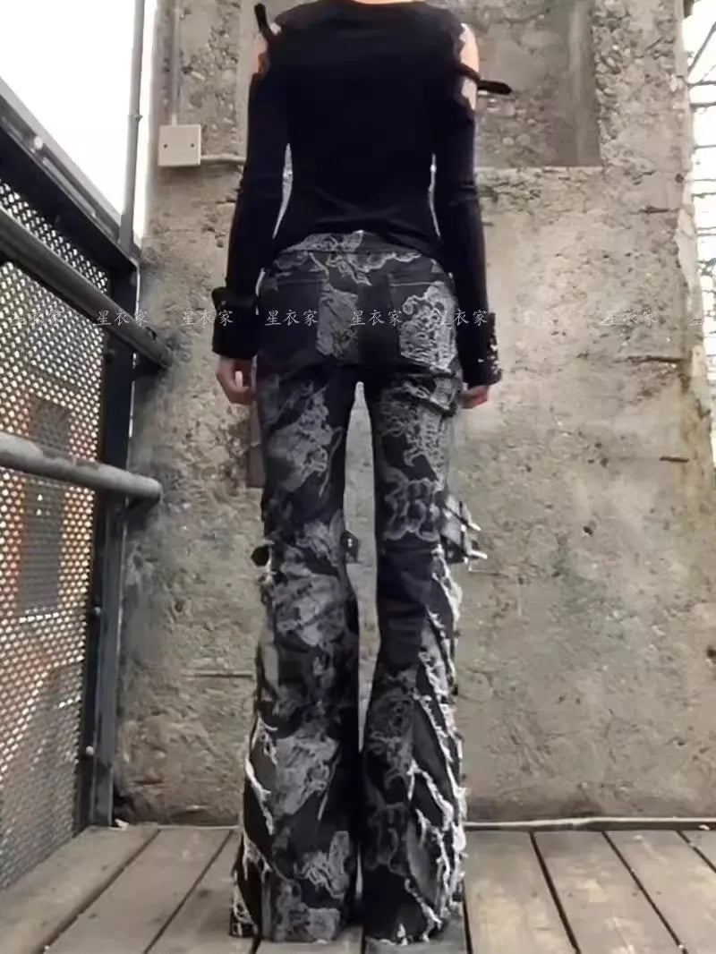 High Slim Flared Jeans