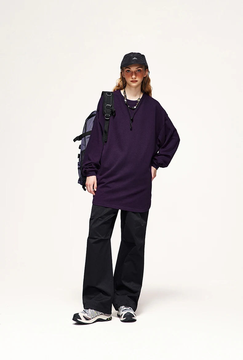 Oversized Basic Long Sleeve T-Shirt