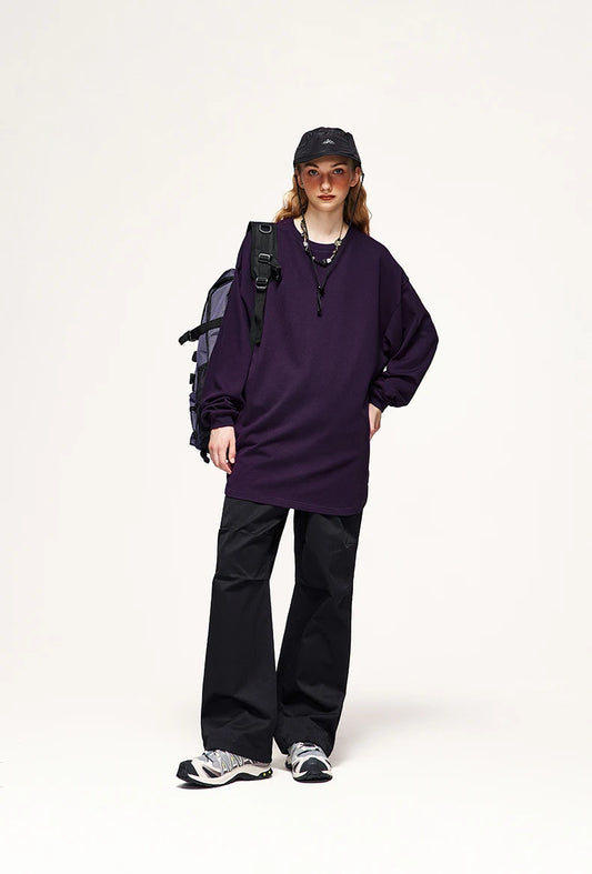 Oversized Basic Long Sleeve T-Shirt