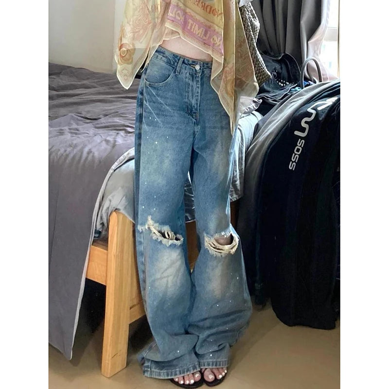 Vintage American Blue Wide Leg Jeans