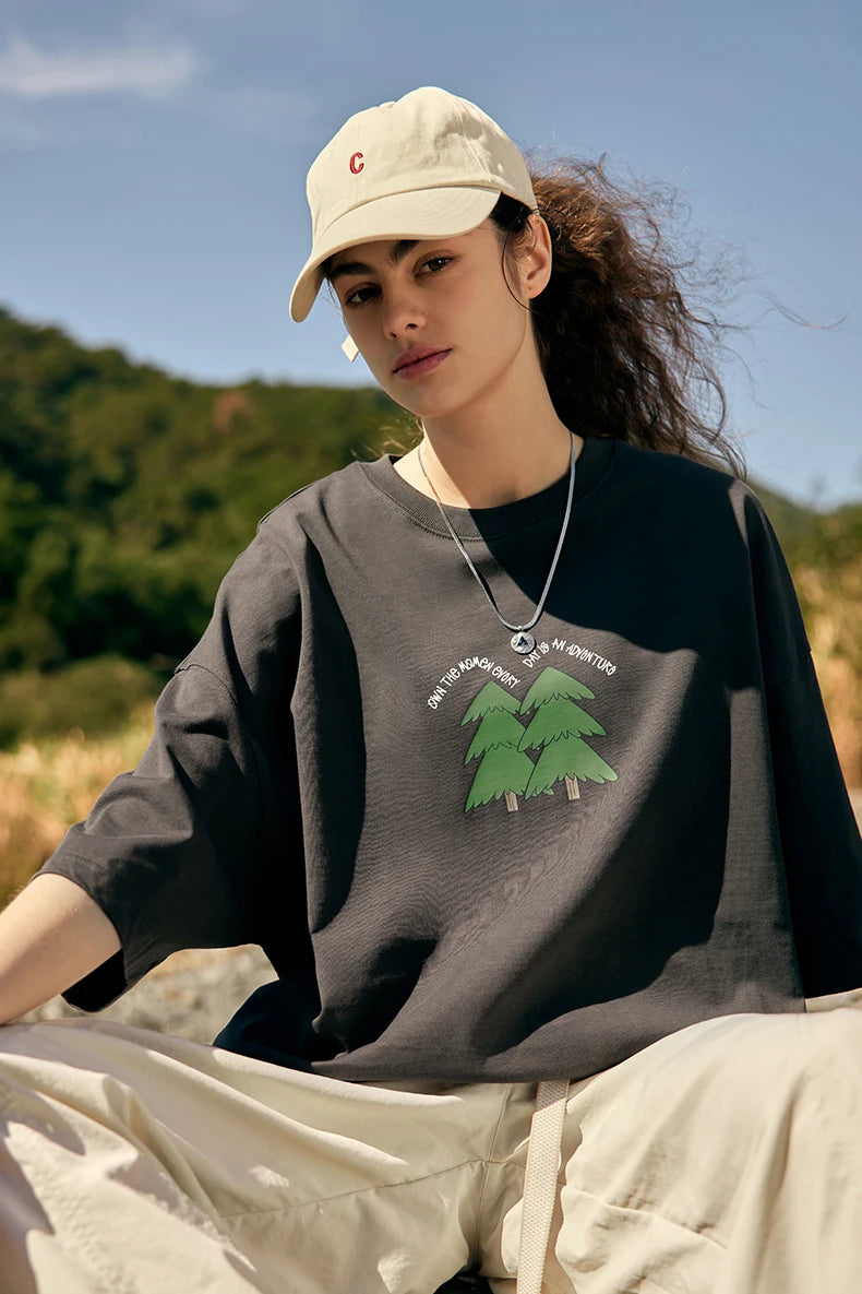 Heavyweight Pine Tree Puff Print T-Shirt